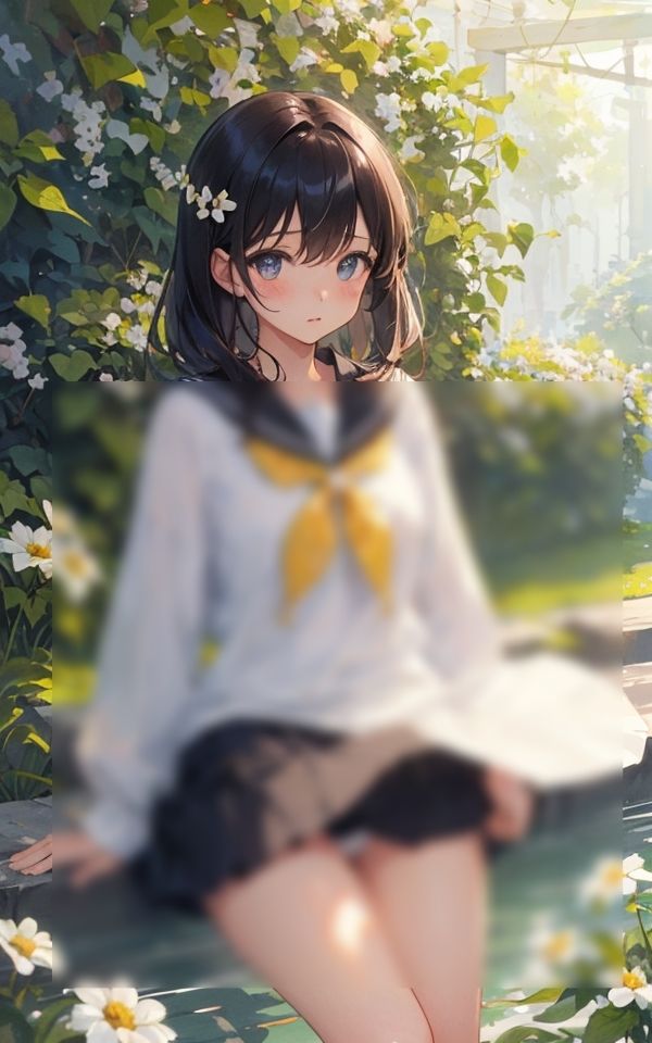 サンプル画像1:風に吹かれてチラ見えパンチラ(淫乱戦士) [d_370519]