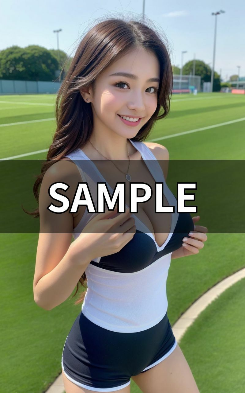 サンプル画像5:陸上女子マニアvol.2:陸上競技場で見つけた天使たち【AI生成・SSS級美女】(TAKUYA@AI BEAUTY CREATOR) [d_370693]