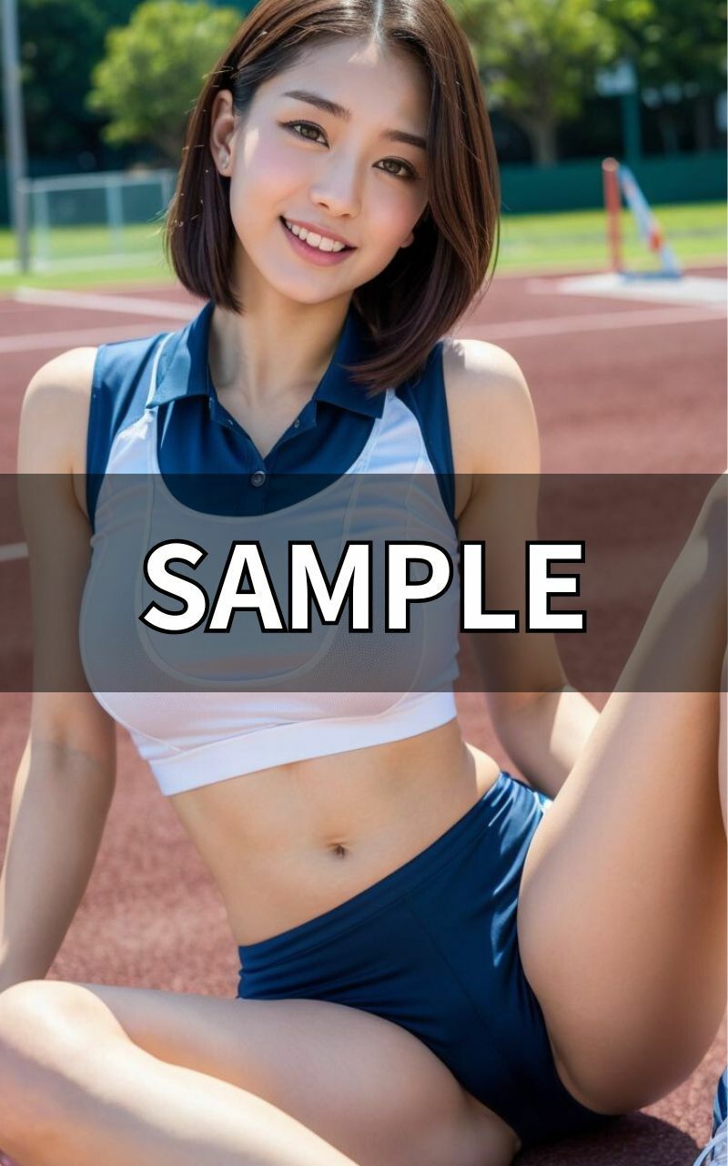 サンプル画像6:陸上女子マニアvol.2:陸上競技場で見つけた天使たち【AI生成・SSS級美女】(TAKUYA@AI BEAUTY CREATOR) [d_370693]