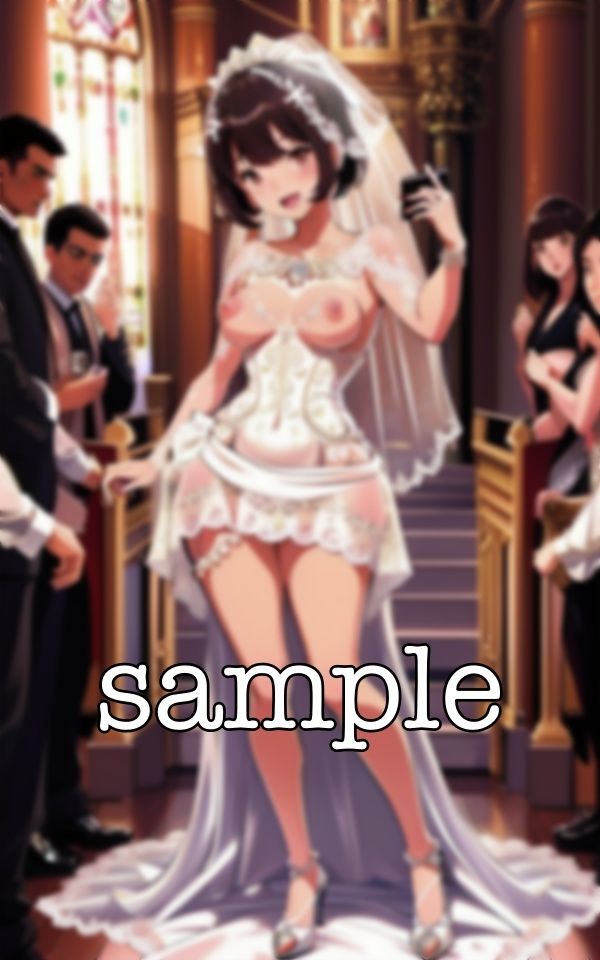 サンプル画像1:結婚式で露出しちゃうスペシャル！結婚当日におっぱいを親戚の前で露出しまくる(トリビアの熟女) [d_370740]