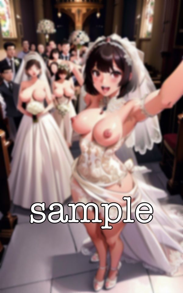 サンプル画像2:結婚式で露出しちゃうスペシャル！結婚当日におっぱいを親戚の前で露出しまくる(トリビアの熟女) [d_370740]