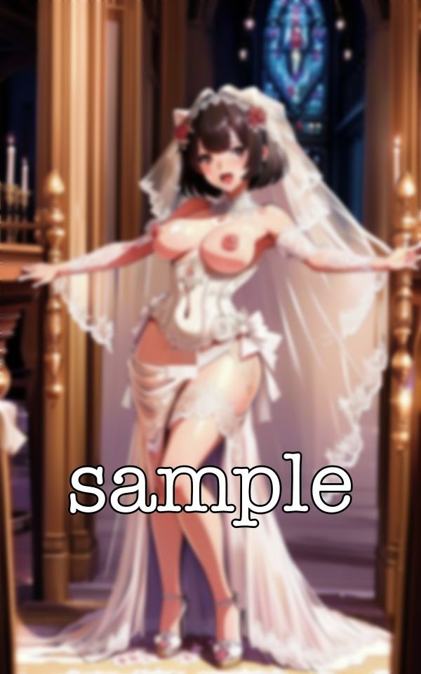 サンプル画像4:結婚式で露出しちゃうスペシャル！結婚当日におっぱいを親戚の前で露出しまくる(トリビアの熟女) [d_370740]