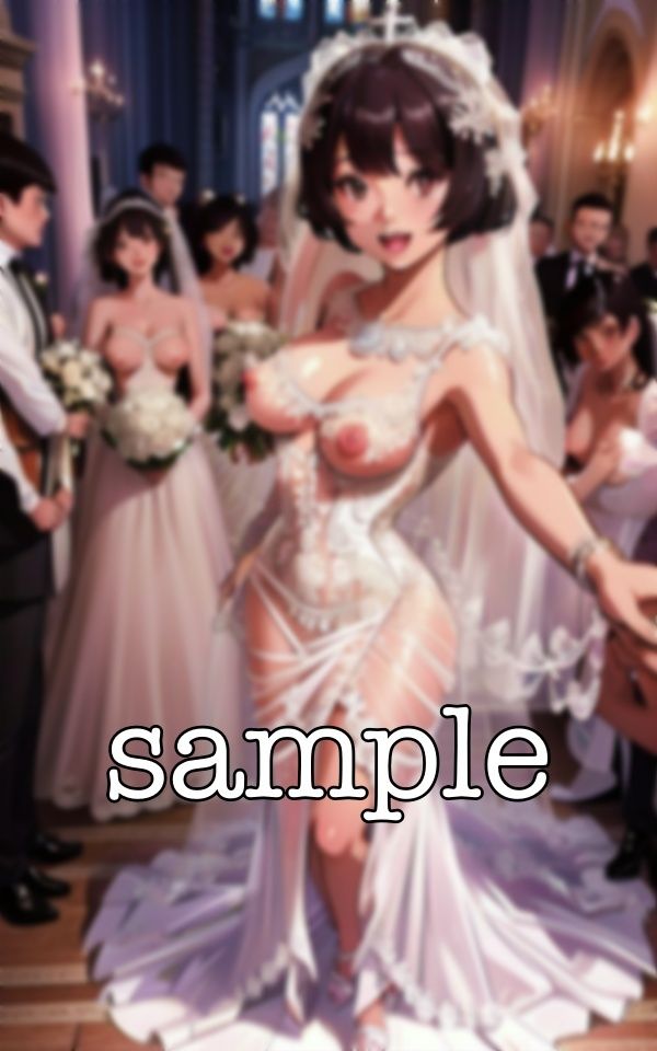 サンプル画像6:結婚式で露出しちゃうスペシャル！結婚当日におっぱいを親戚の前で露出しまくる(トリビアの熟女) [d_370740]