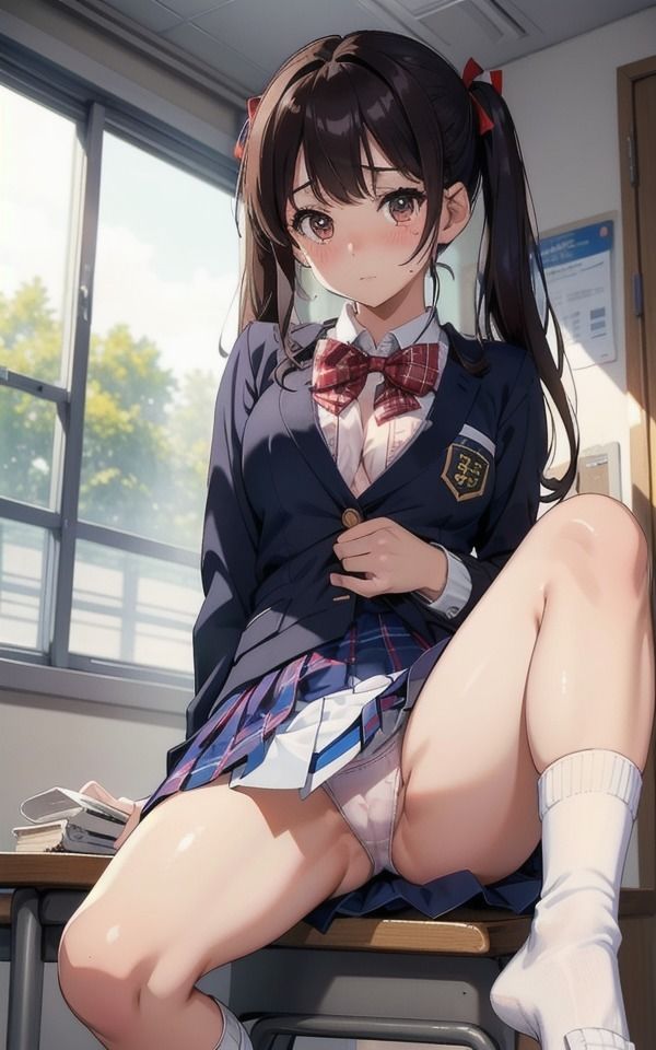 サンプル画像5:濡れまくる放課後〜淫らなポーズで誘惑する美少女JK(痴女ステンドグラス) [d_370797]