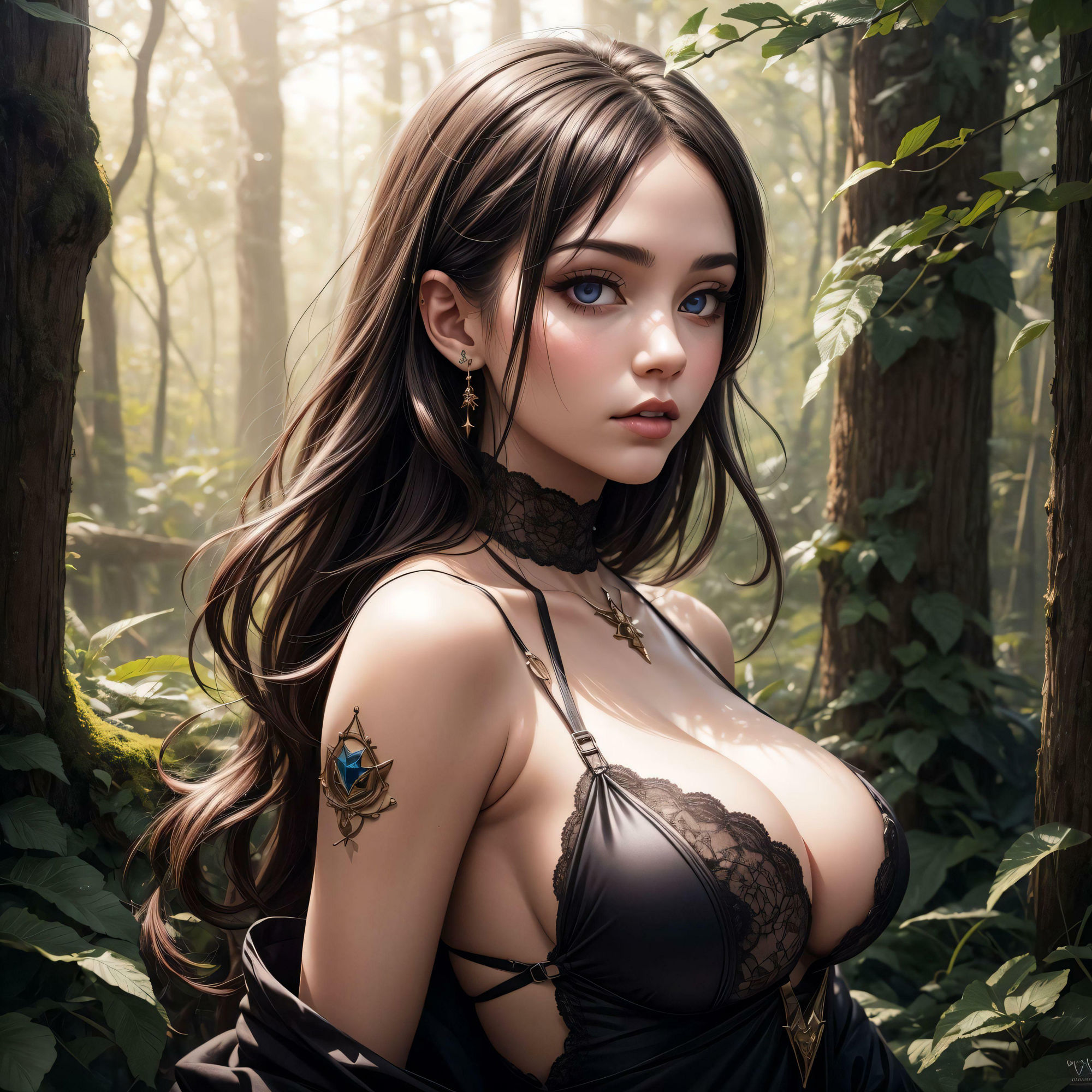 サンプル画像1:妖艶魔女(ねこのあしあと) [d_370997]