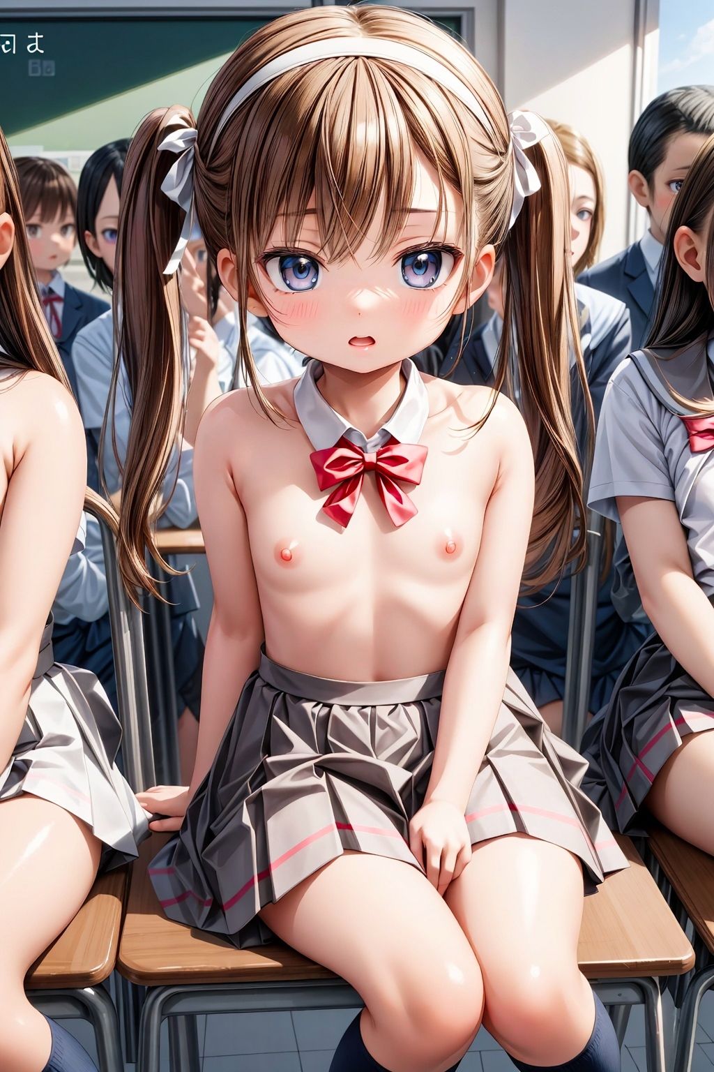 サンプル画像6:恥じらいを忘れた少女のエッチな学園【4K高画質】(キングオブエロ) [d_371013]