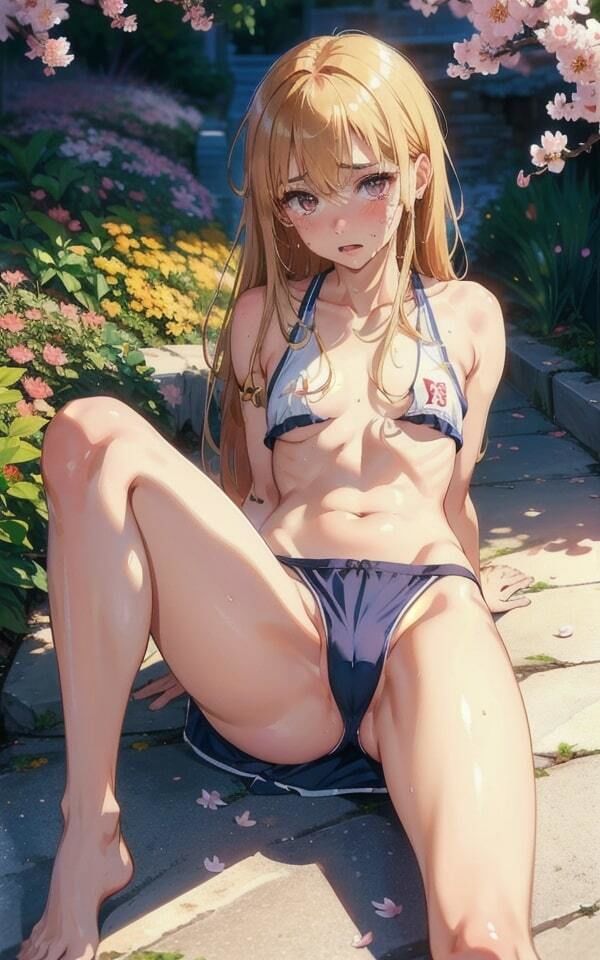 サンプル画像5:転生したら露出多めの国でした 陸上部の露出コレクション(下着で妄想) [d_371041]