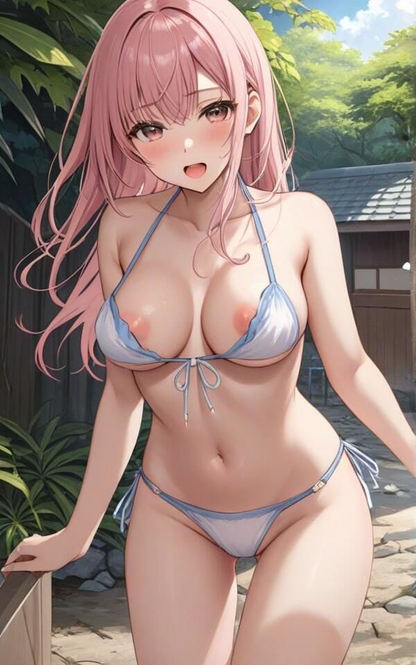 サンプル画像6:巨乳水着ギャルがまぶしすぎる！ ちょっと、ぶっかけないでくれる！？(火の小鳥) [d_371054]