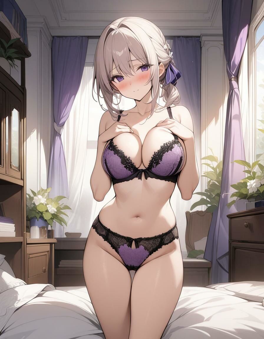 サンプル画像4:バイオレットエバーブラ＆パンティ(AI_Shiteru) [d_371088]