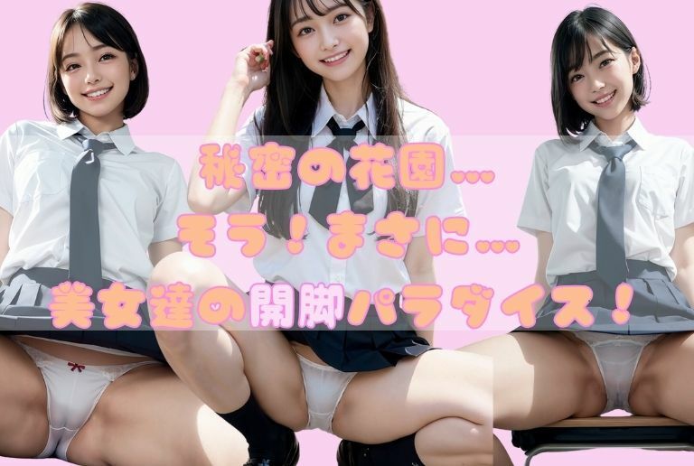 サンプル画像1:丸見え！美少女大開脚(AI美女マスター) [d_371134]