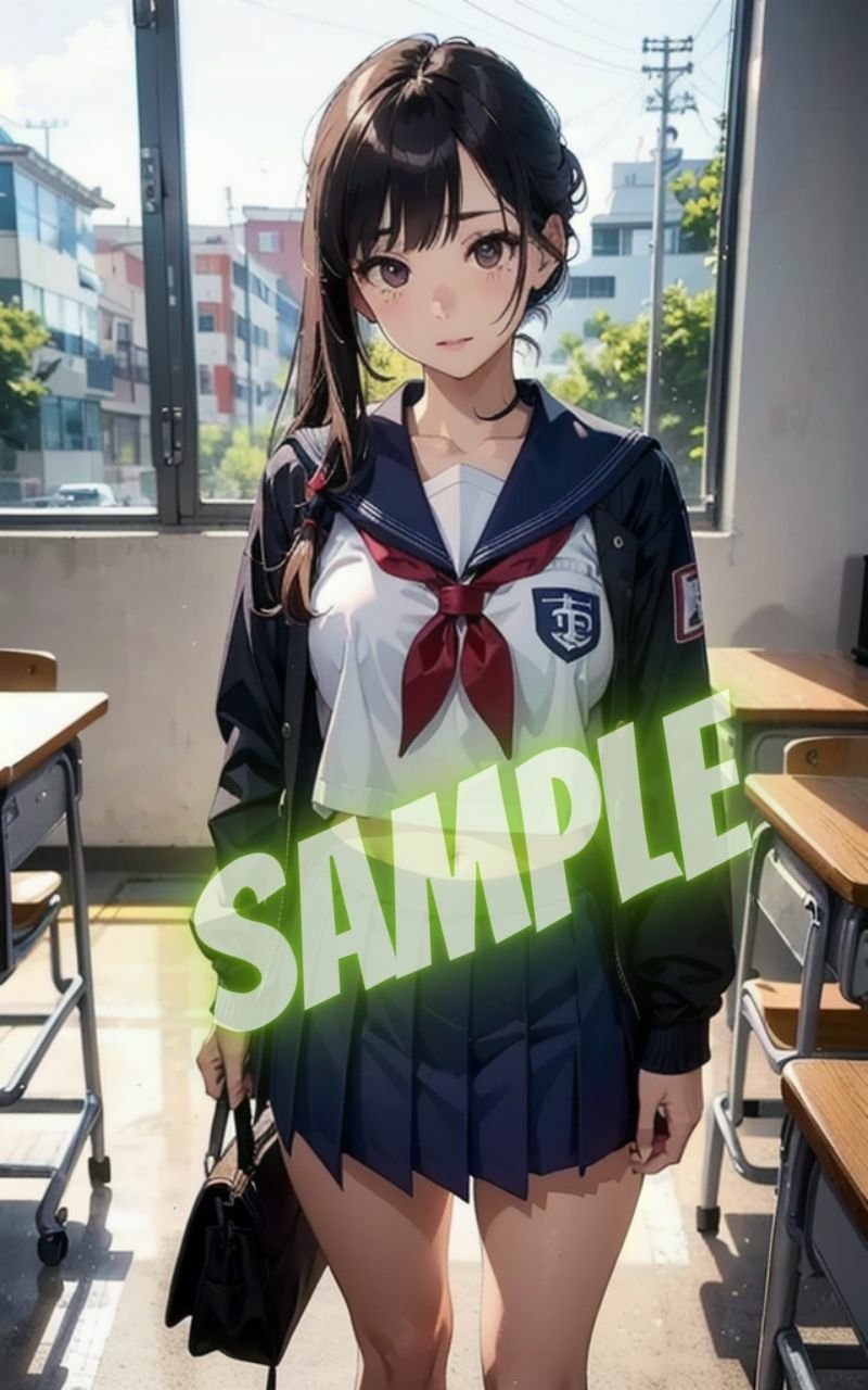 サンプル画像1:校舎内でパンチラ撮影会(あいかつLABO) [d_371160]