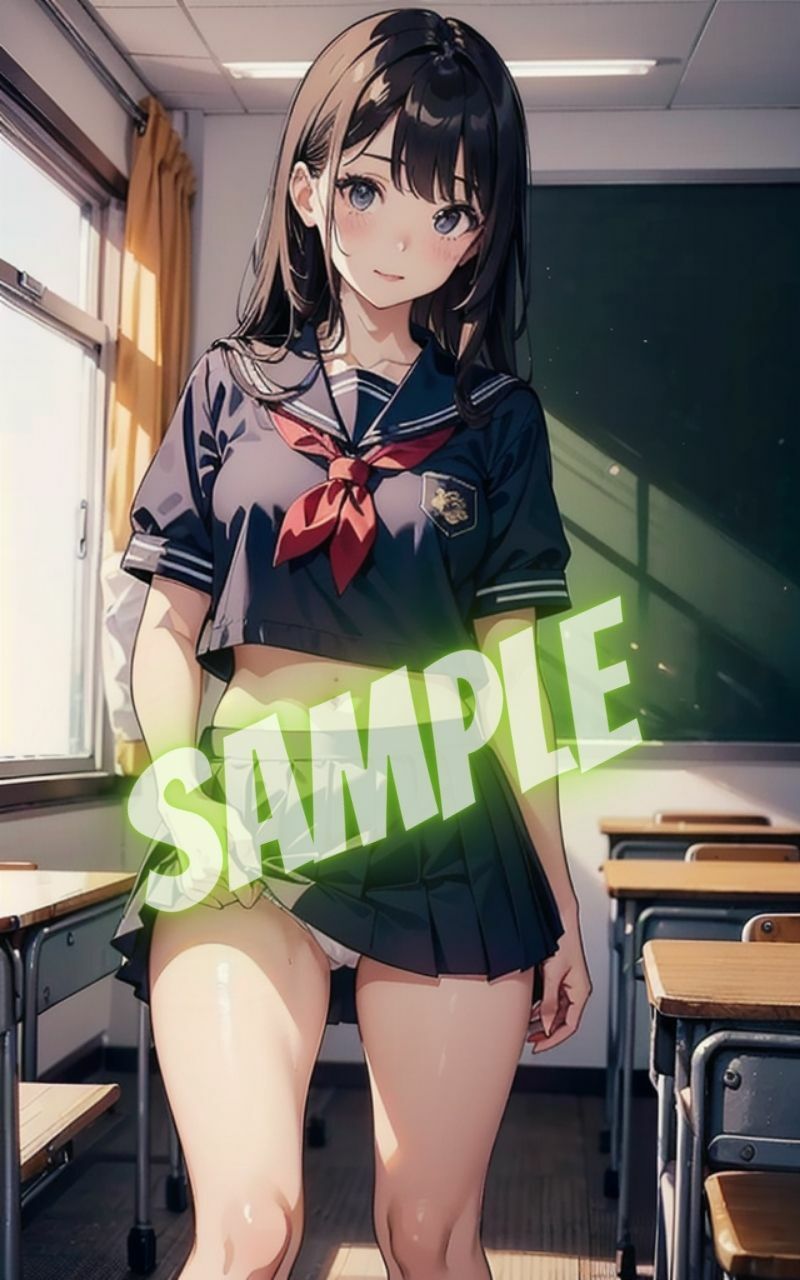 サンプル画像2:校舎内でパンチラ撮影会(あいかつLABO) [d_371160]