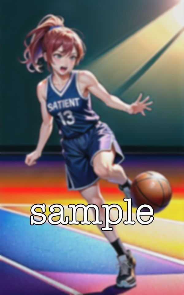 サンプル画像1:体育館に潜入して盗撮！女子バスケの凛々しい顔を盗撮変態コレクション(奇跡の美少女) [d_371216]