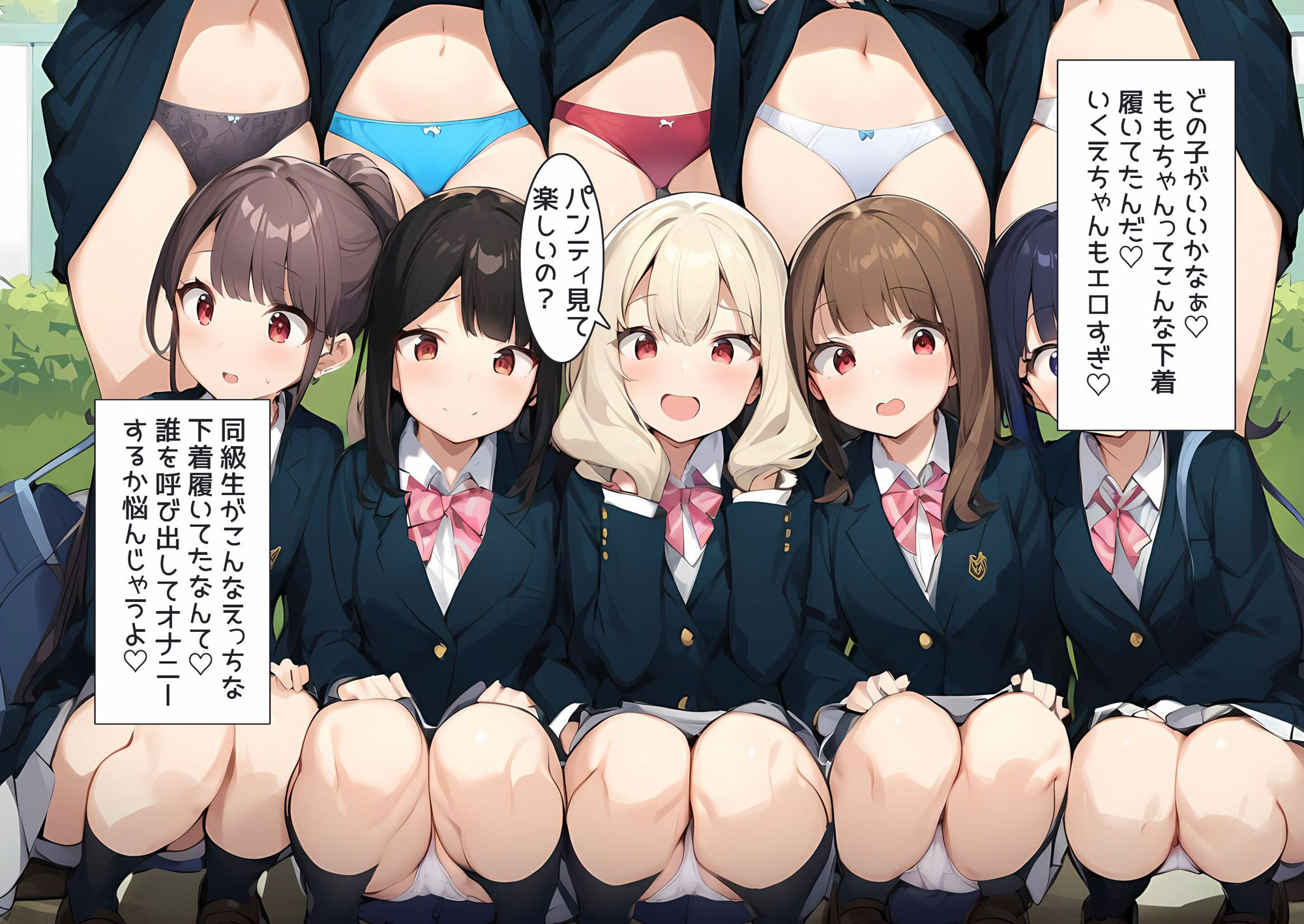 サンプル画像2:僕はクラスメイト全員の下着が見たい(日替わりさん) [d_371225]