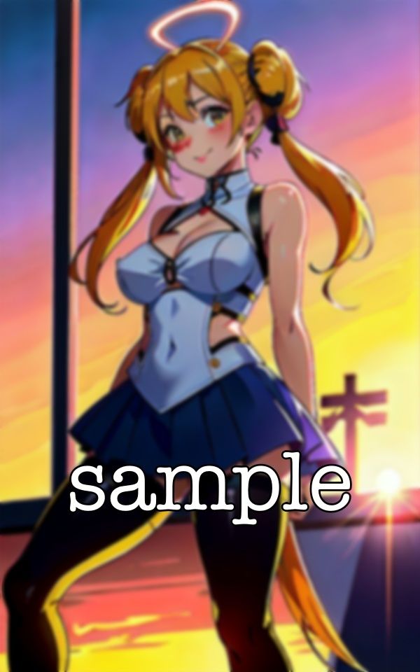 サンプル画像4:金髪ロリ巨乳〜コスプレ痴女〜海辺で破廉恥撮影会(ワンコイン企画) [d_371236]