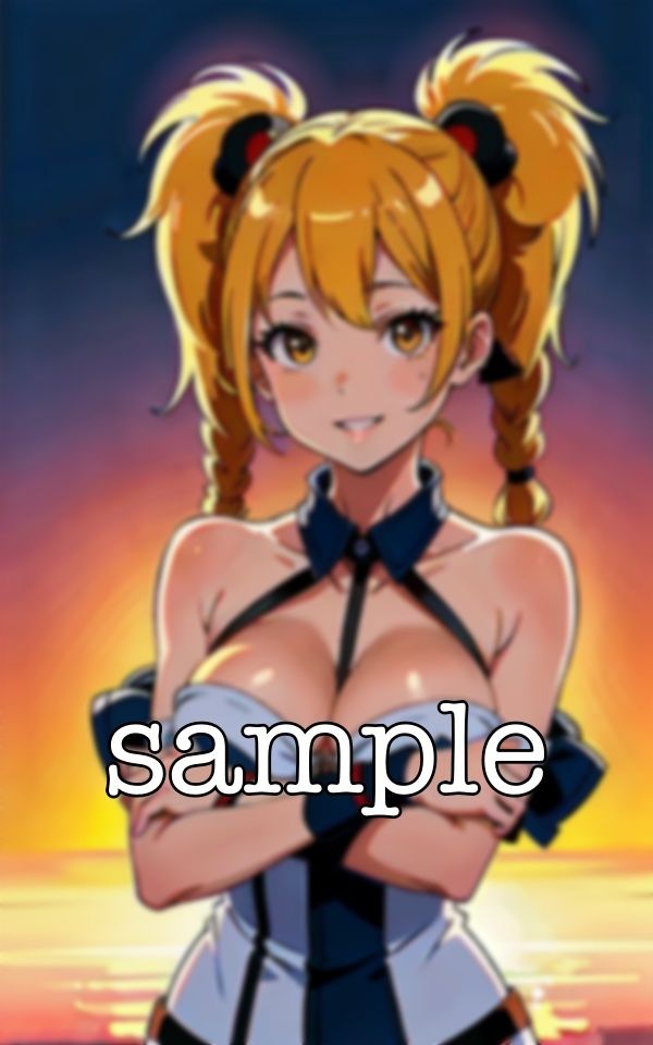 サンプル画像6:金髪ロリ巨乳〜コスプレ痴女〜海辺で破廉恥撮影会(ワンコイン企画) [d_371236]