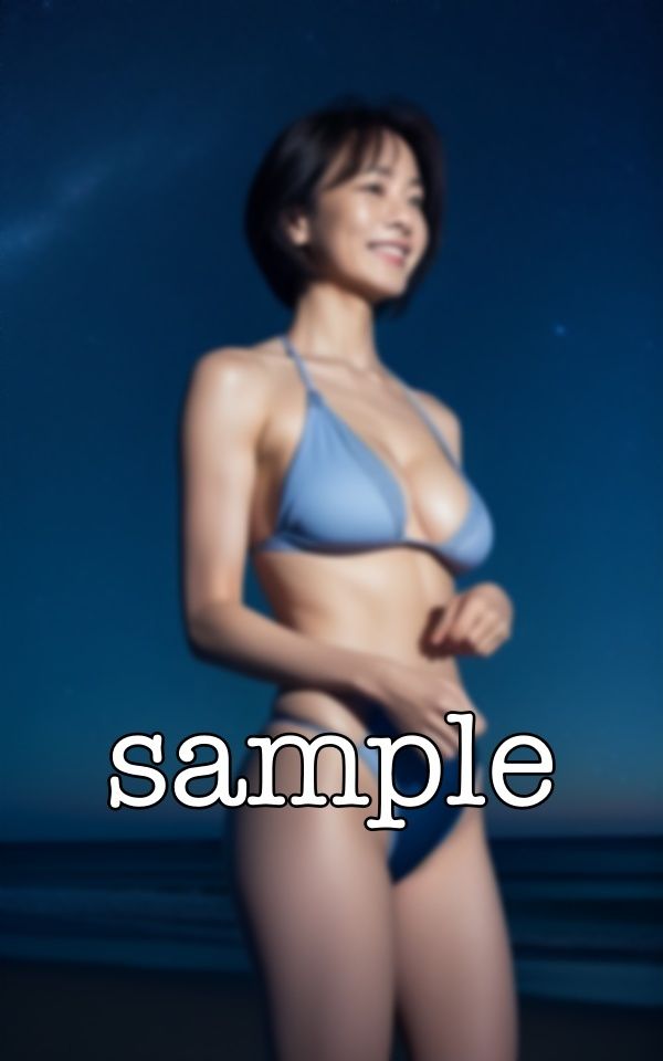 サンプル画像2:友達の母親〜禁断の青姦スペシャル〜ビキニ姿の友達の母親と野外で・・・(熟女コレクターズ企画) [d_371240]