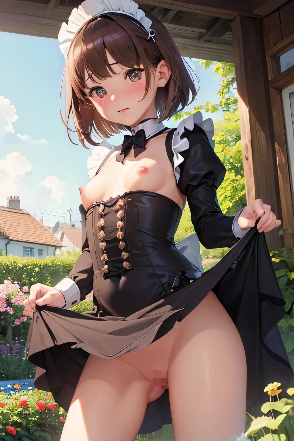 サンプル画像2:中出し放題 痴女ハーレム 三崎雪奈の場合 メイドコス編(チョコプリン) [d_371272]