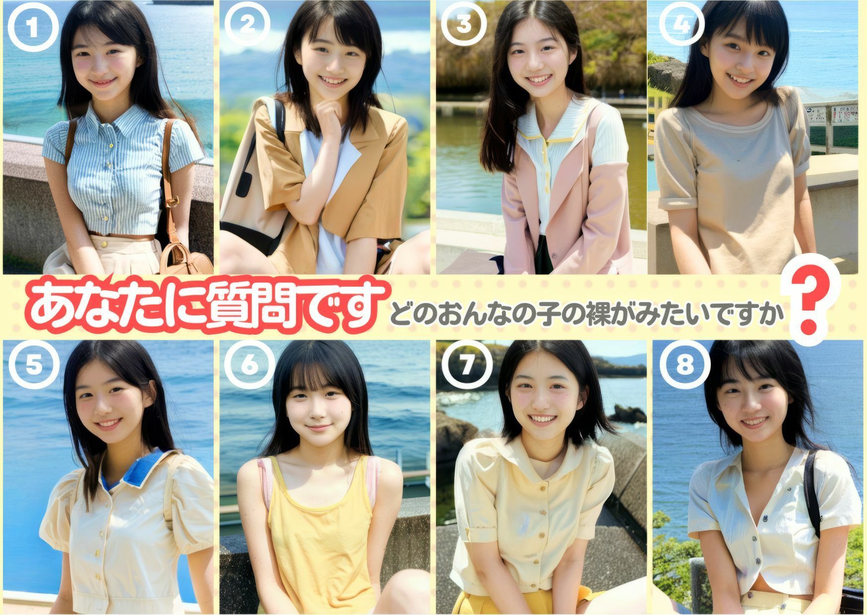 サンプル画像3:人類史上初！前代未聞の333人！大学1年新入生18歳と19歳！純粋＆黒髪の天使シリーズ 第5.2弾Premium（中編）「クラスで1番の女の子の裸だけが拝める」Xデー到来！！(k.AI World) [d_371329]