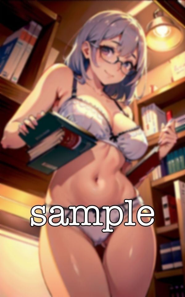 サンプル画像1:図書委員会のあどけない陰キャ童顔巨乳〜Gカップで下着姿をみせつける痴女だった〜(媚薬DNA) [d_371364]