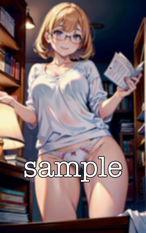 サンプル画像2:図書委員会のあどけない陰キャ童顔巨乳〜Gカップで下着姿をみせつける痴女だった〜(媚薬DNA) [d_371364]