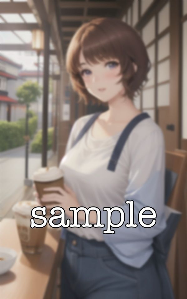 サンプル画像1:カフェの店員とイチャイチャしまくる特集！ムラムラが止まらない清楚系スペシャル！(どえろもん) [d_371365]