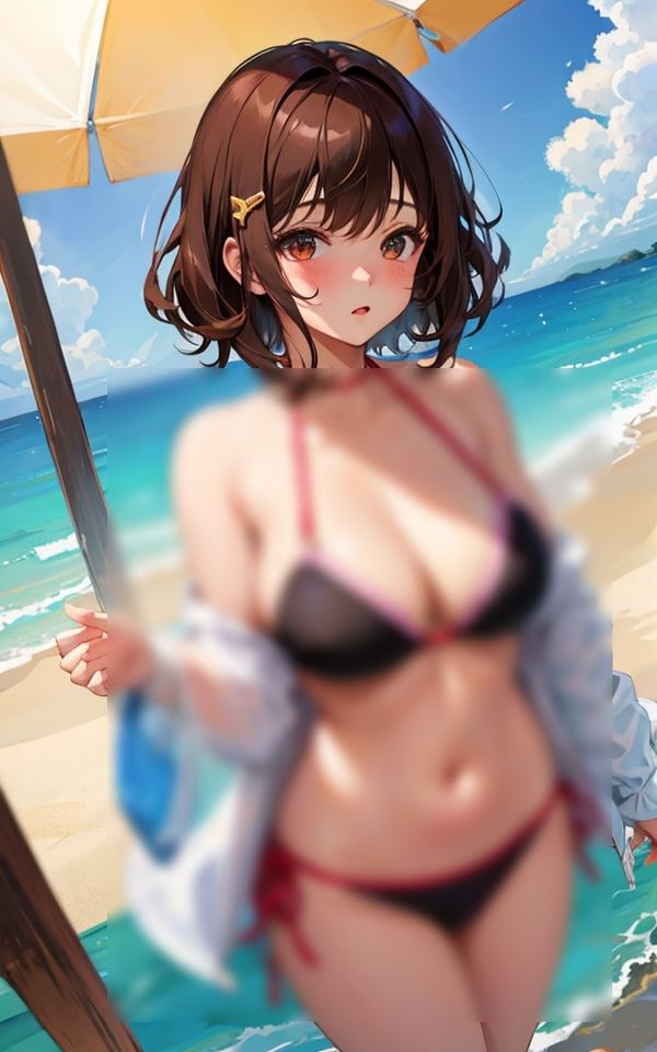 サンプル画像1:水着で遊ぼ(はごろも) [d_371445]