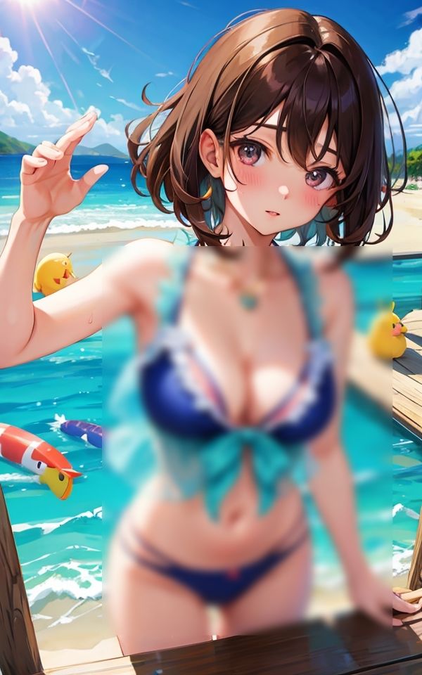 サンプル画像2:水着で遊ぼ(はごろも) [d_371445]