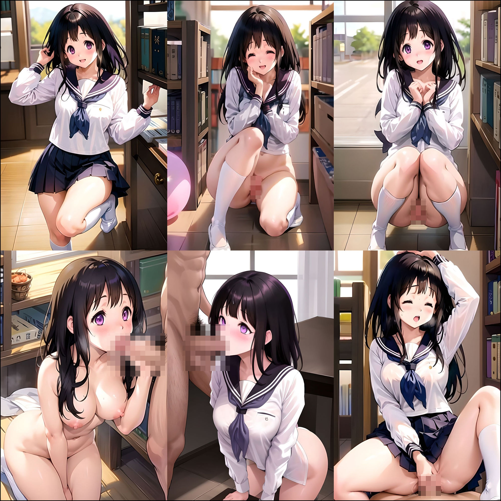 サンプル画像2:図書室でえちえち秘密の授業〜千〇田える〜 part1(MSファンタジー) [d_371467]