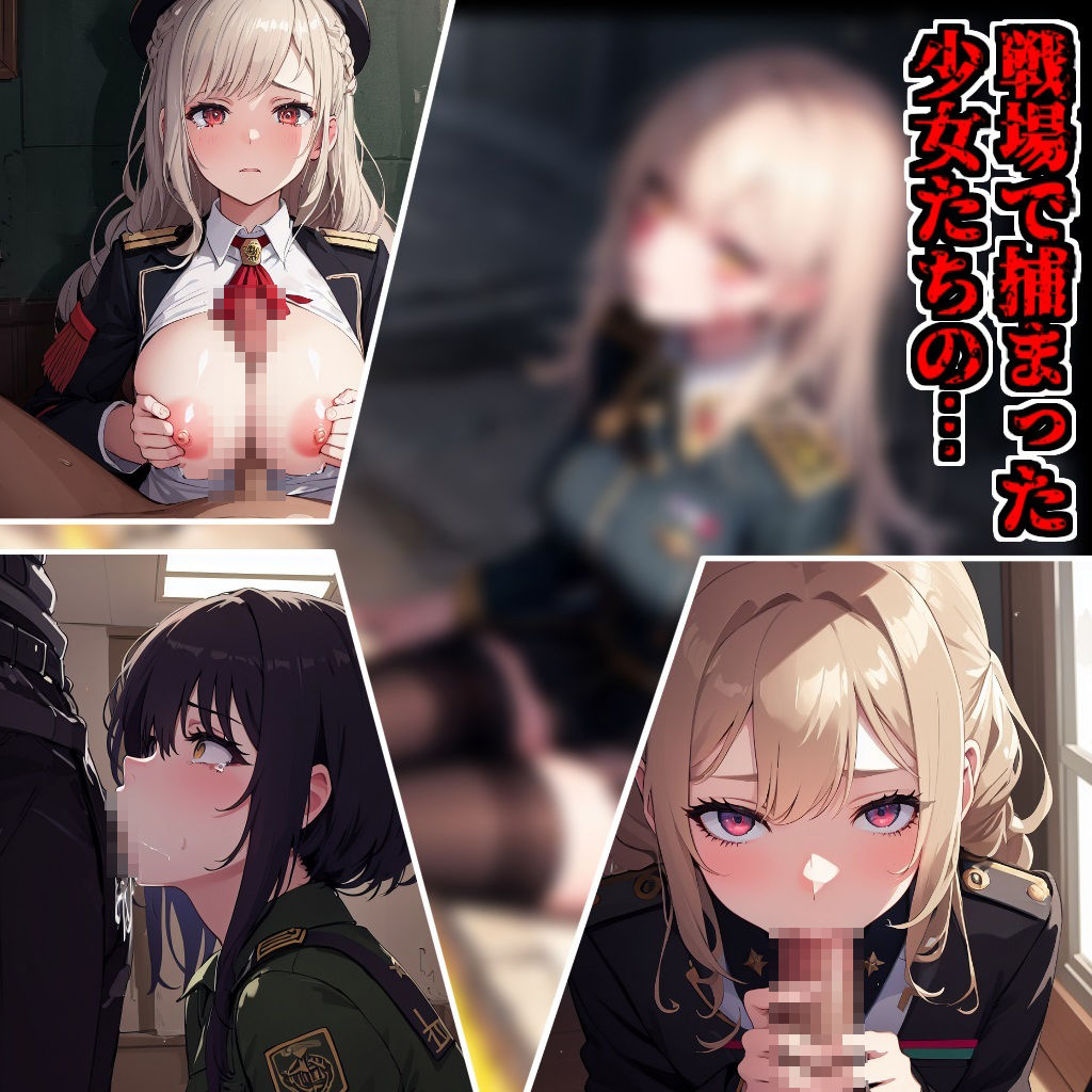 サンプル画像1:戦場で捕まった少女たち2(お天気雨) [d_371491]