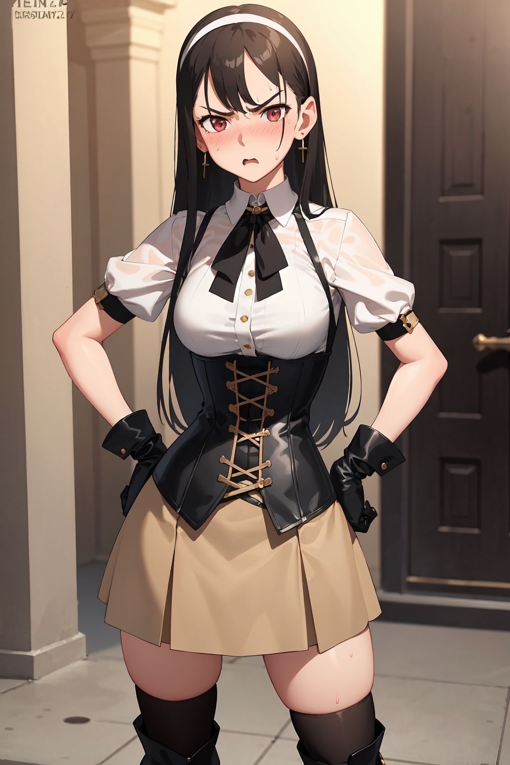 サンプル画像1:弱みを握られた清楚で真面目な貴族令嬢(AI活) [d_371511]