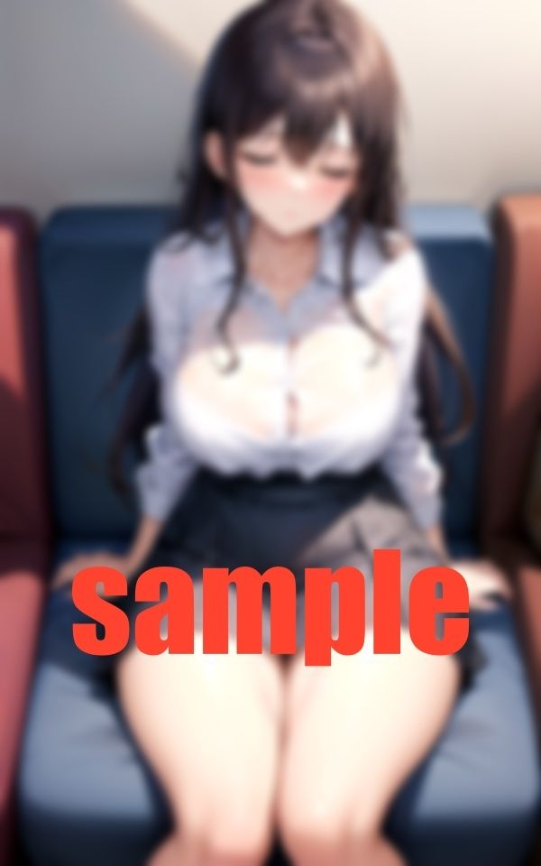 サンプル画像1:電車で眠姦！眼の前で眠るお姉さん(和顔AI語) [d_371583]