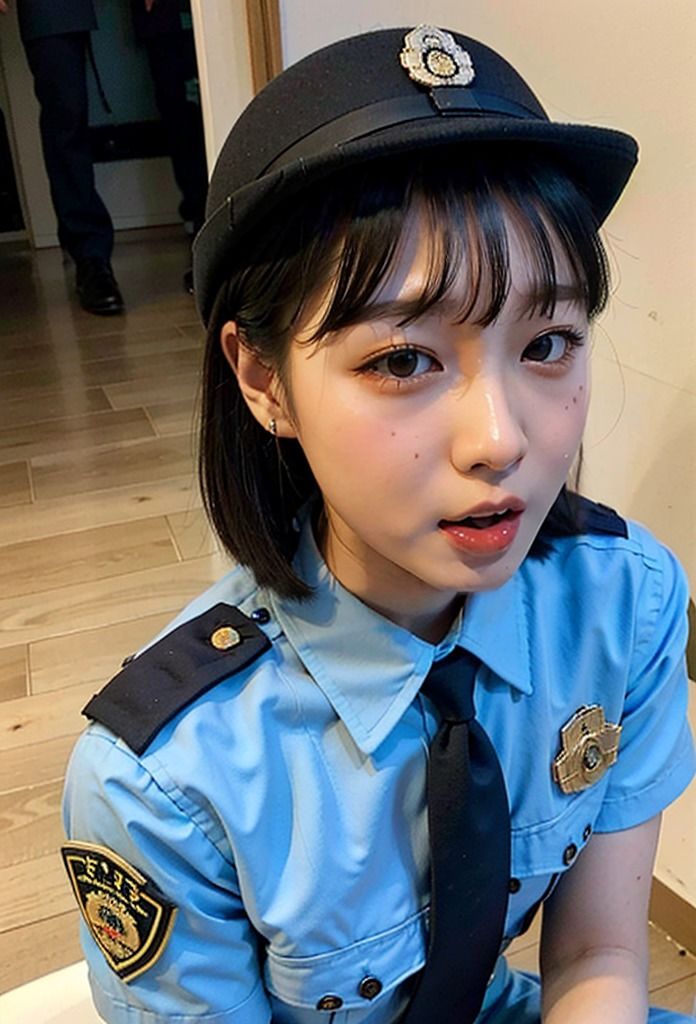 サンプル画像3:裸の婦人警官〜性処理パトロール 編 vol.4(働く女性) [d_371594]