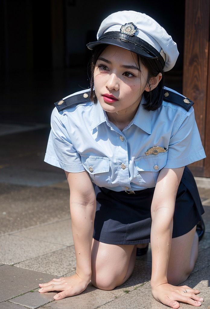 サンプル画像4:裸の婦人警官〜性処理パトロール 編 vol.4(働く女性) [d_371594]