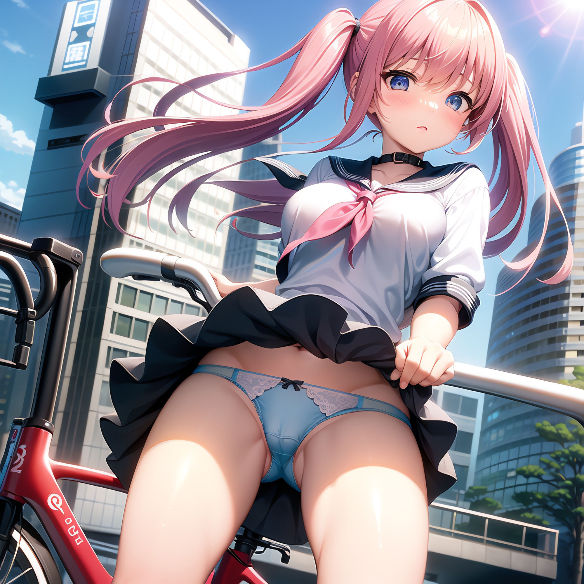 サンプル画像2:えちえち学園生活〜通学中に見えちゃうパンツ〜高画質Part4(Cameron’s room) [d_371702]