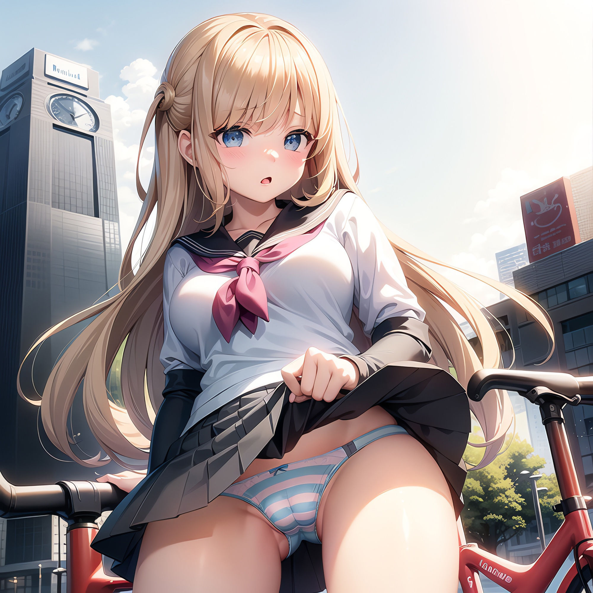 サンプル画像5:えちえち学園生活〜通学中に見えちゃうパンツ〜高画質Part4(Cameron’s room) [d_371702]