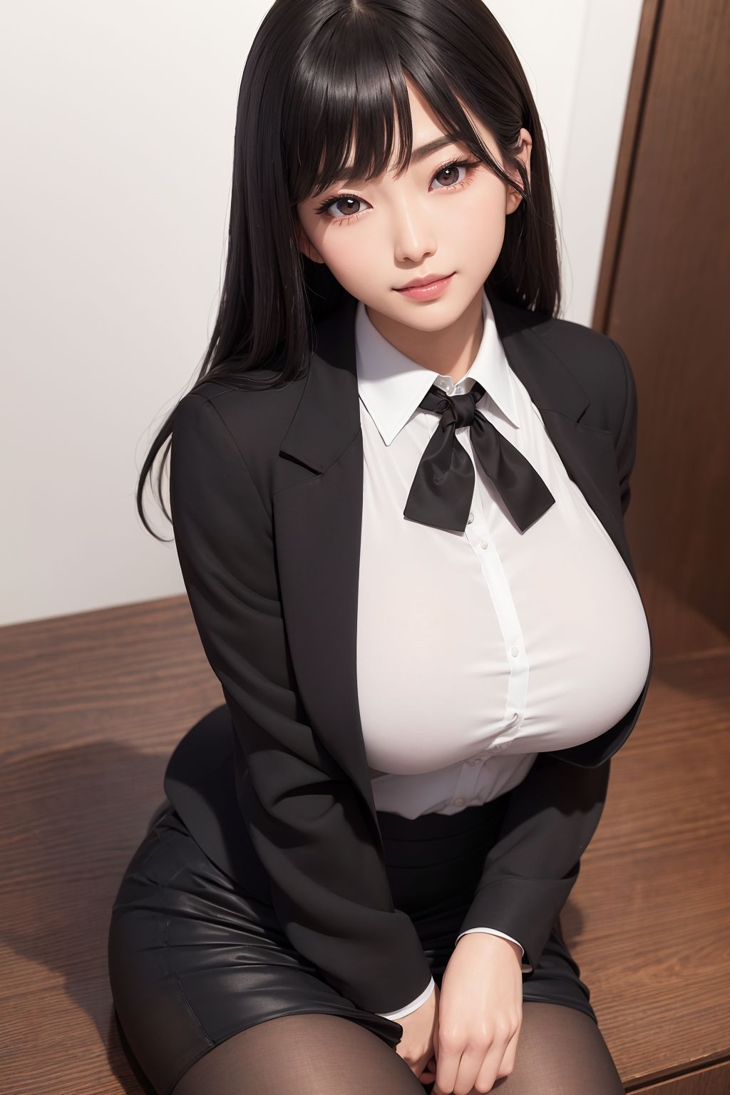 サンプル画像4:AI美女の巨乳OL写真集(てんむPictures) [d_371711]