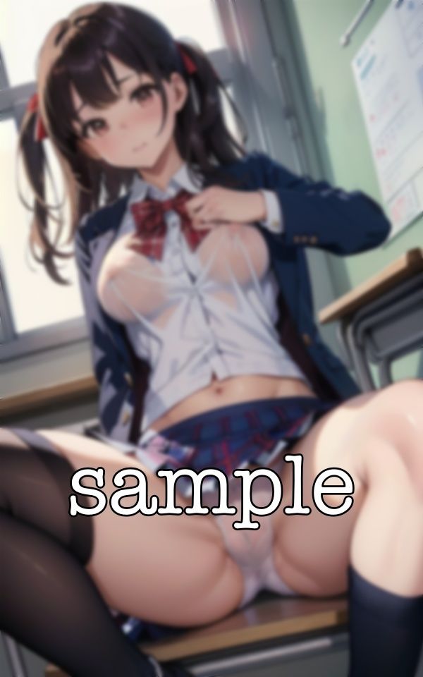 サンプル画像4:パンチラロリコンスペシャル！テストに合格したくて先生の前でパンチラをするJK(美少女戦隊神レンジャー) [d_371738]