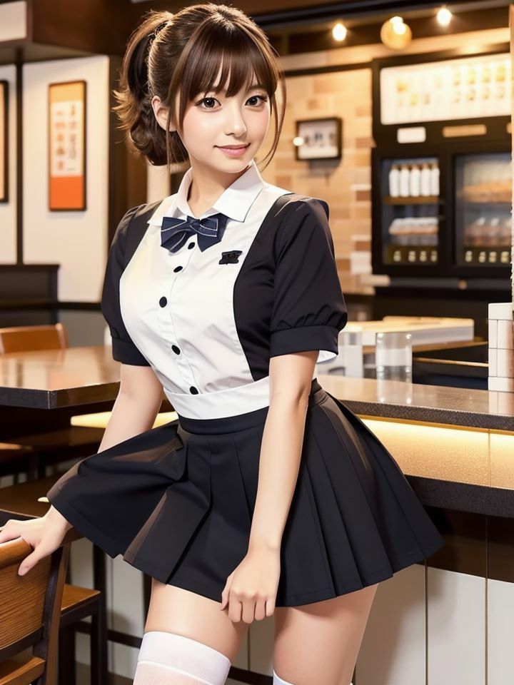 サンプル画像1:巨乳カフェ店員の常連だけに見せる秘密の素顔(えーたろう) [d_371761]