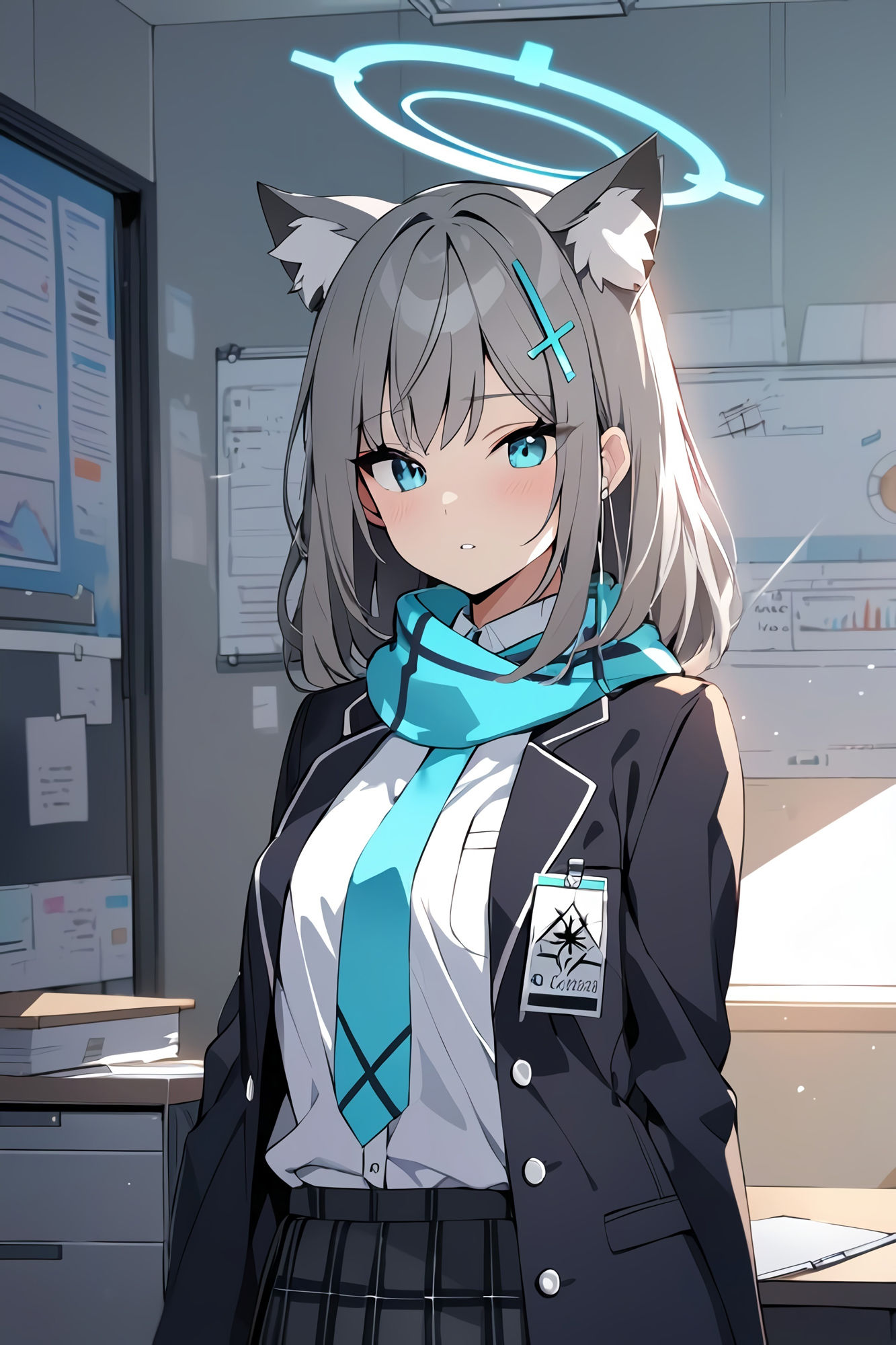 サンプル画像6:ブルーアーカイ◯:砂◯シロコは先生の子種を狙っている(ターゲットノ女AI) [d_371840]