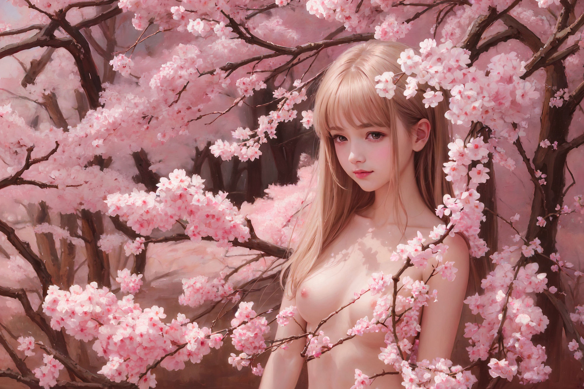 サンプル画像1:春の肖像(ここじゃないどこか) [d_371905]