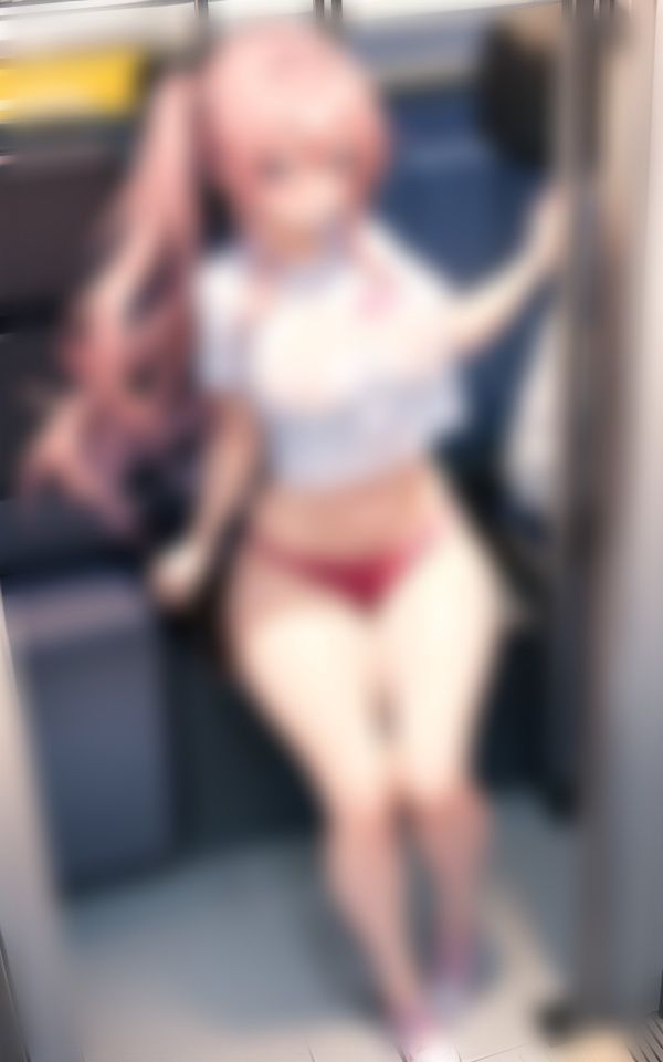 サンプル画像1:電車内で爆乳アニ女がパンティー披露196人〜恥ずかしよぉぉ〜(美女すけべ図鑑) [d_372031]