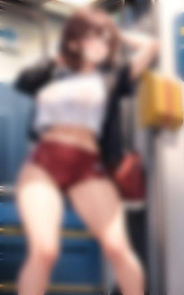 サンプル画像3:電車内で爆乳アニ女がパンティー披露196人〜恥ずかしよぉぉ〜(美女すけべ図鑑) [d_372031]