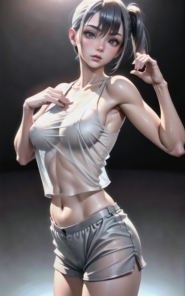 サンプル画像2:美少女が大胆に誘惑〜クールな美少女に誘惑されて・・・はやくこっちにきて！(伝説のAI企画) [d_372058]