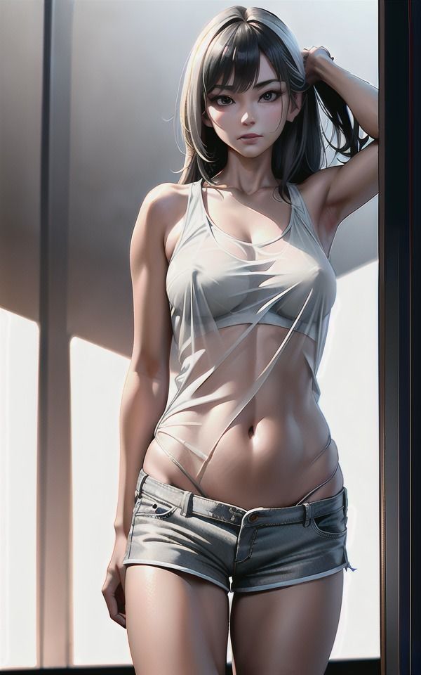 サンプル画像3:美少女が大胆に誘惑〜クールな美少女に誘惑されて・・・はやくこっちにきて！(伝説のAI企画) [d_372058]