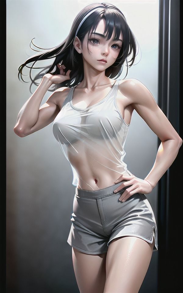 サンプル画像6:美少女が大胆に誘惑〜クールな美少女に誘惑されて・・・はやくこっちにきて！(伝説のAI企画) [d_372058]