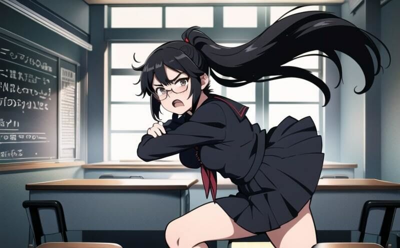 サンプル画像3:ぽにて眼鏡女子との青春の日々(いろり焼き) [d_372151]