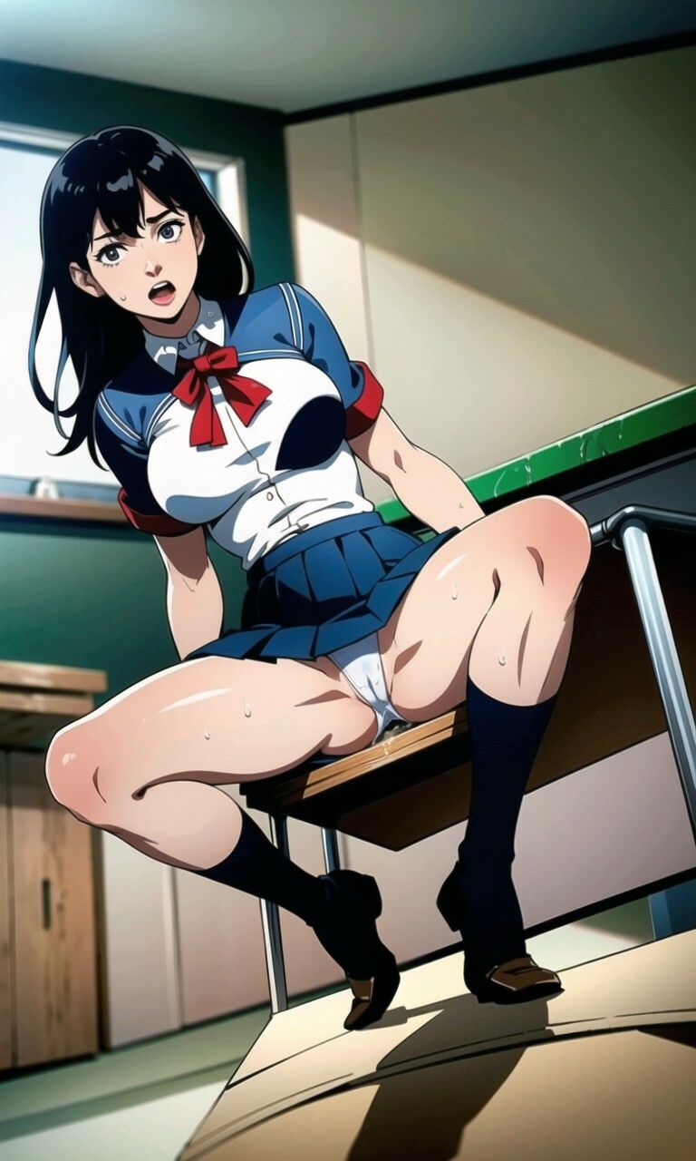 サンプル画像3:教室でなにするの？(AI.viewer) [d_372165]