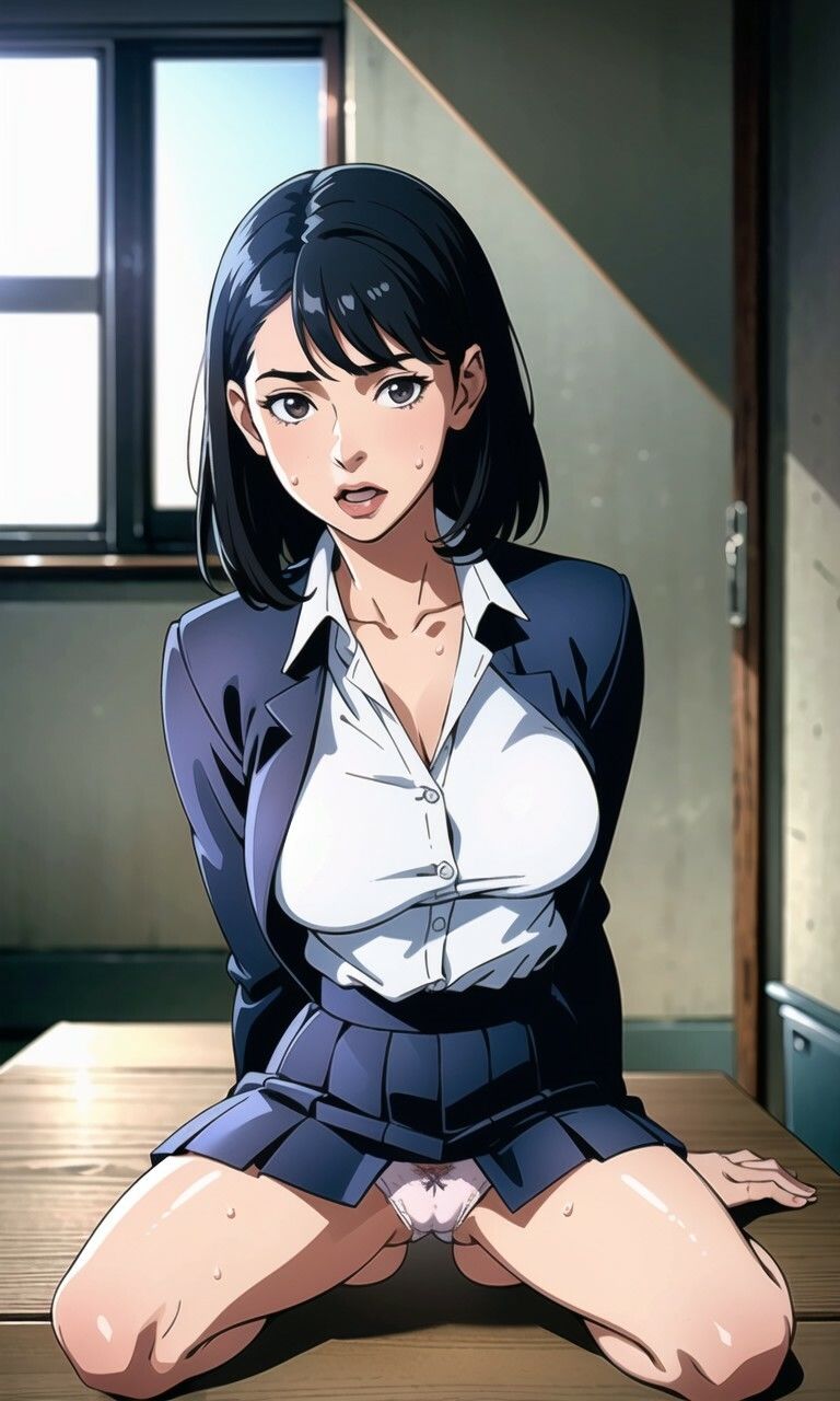 サンプル画像4:教室でなにするの？(AI.viewer) [d_372165]