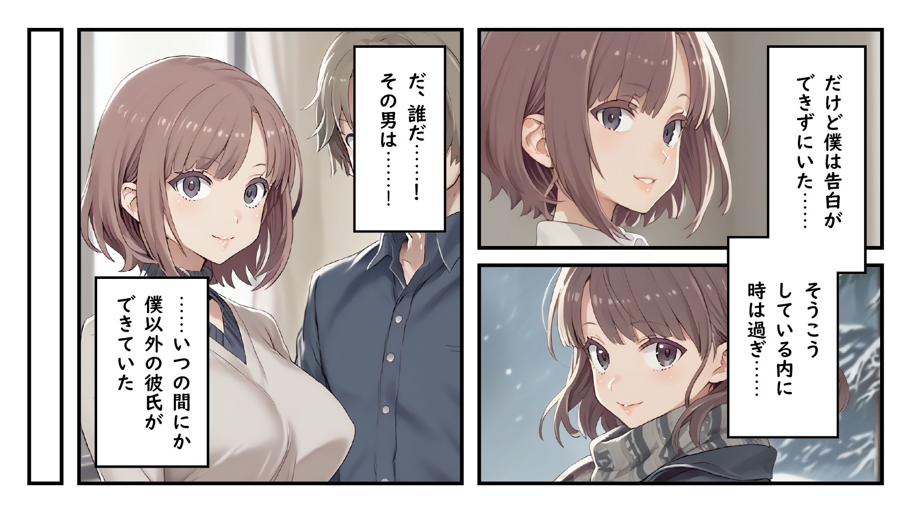 サンプル画像4:巨乳でエロい幼なじみが知らない男とセックスしてる動画が流出してる件(心の中の頂き女子) [d_372252]